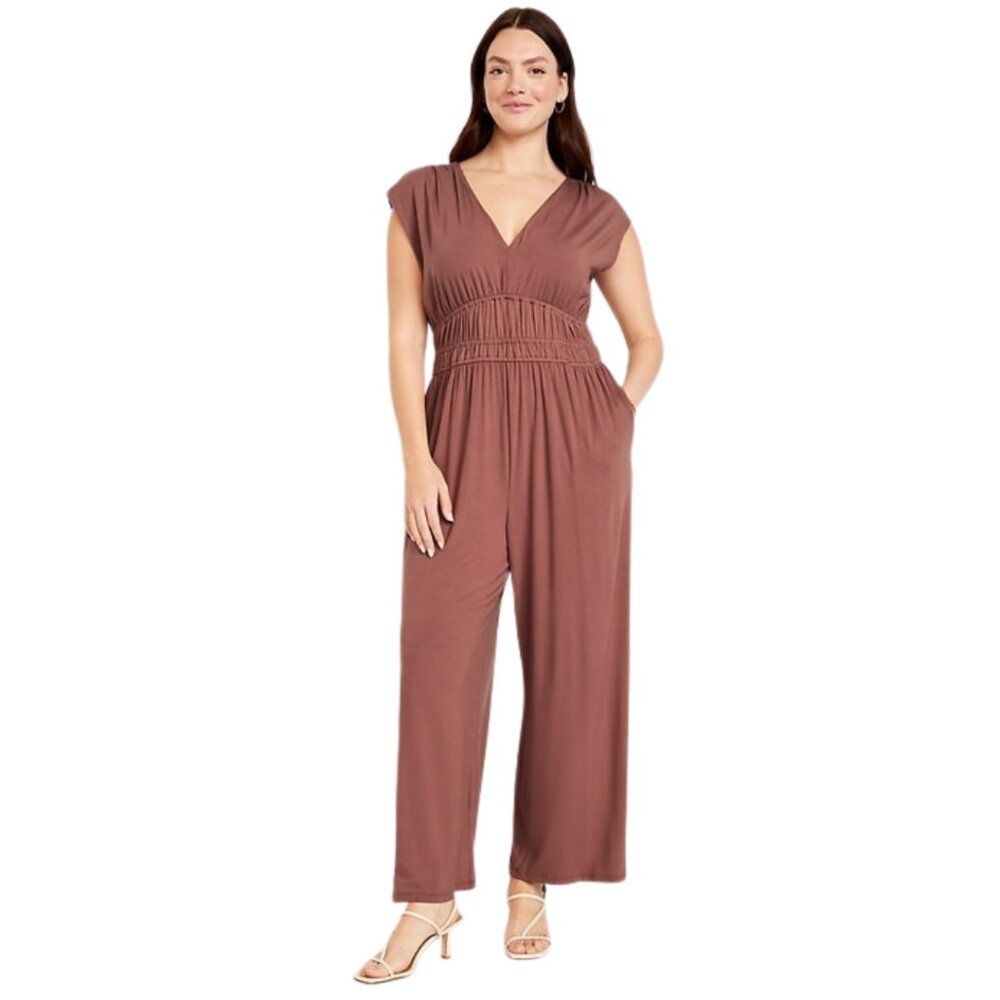 Brownish Mauve Sleeveless Jumpsuit NWT